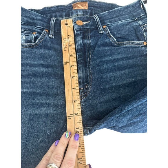 MOTHER Teaming Up High Waisted Looker Jean Womens 27 Full Length Stretch #MN11-9 - Picture 9 of 12